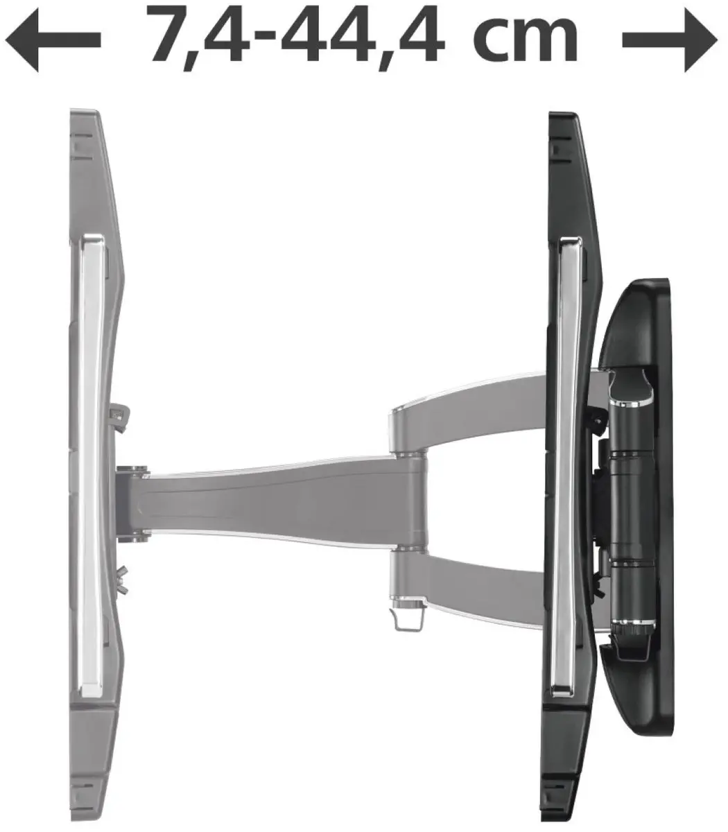Hama Premium TV-muurbeugel VESA 400x400 - 32-65" - Zwart/zilver