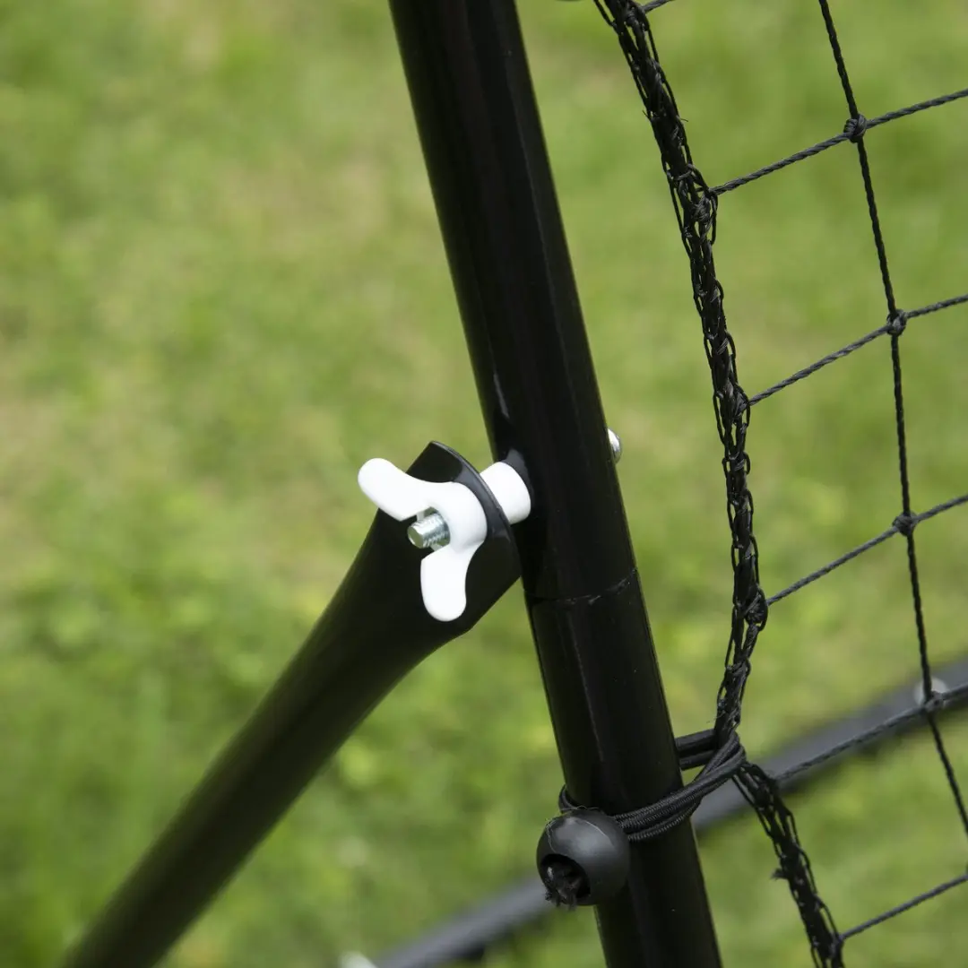 Homcom Voetbal Rebounder 75x126cm - Zwart