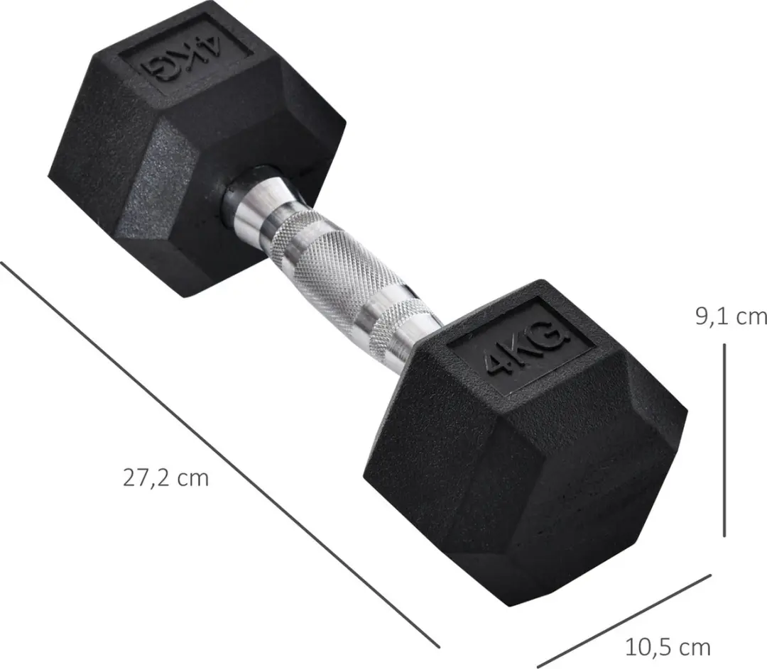 Homcom Set van 2 Korte Halters A91-015V01 - Zwart