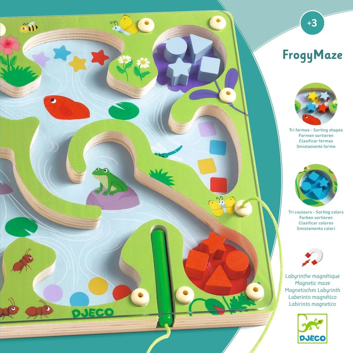 Djeco FrogyMaze Magnetisch Doolhof DJ01614 - 2-4 Spelers