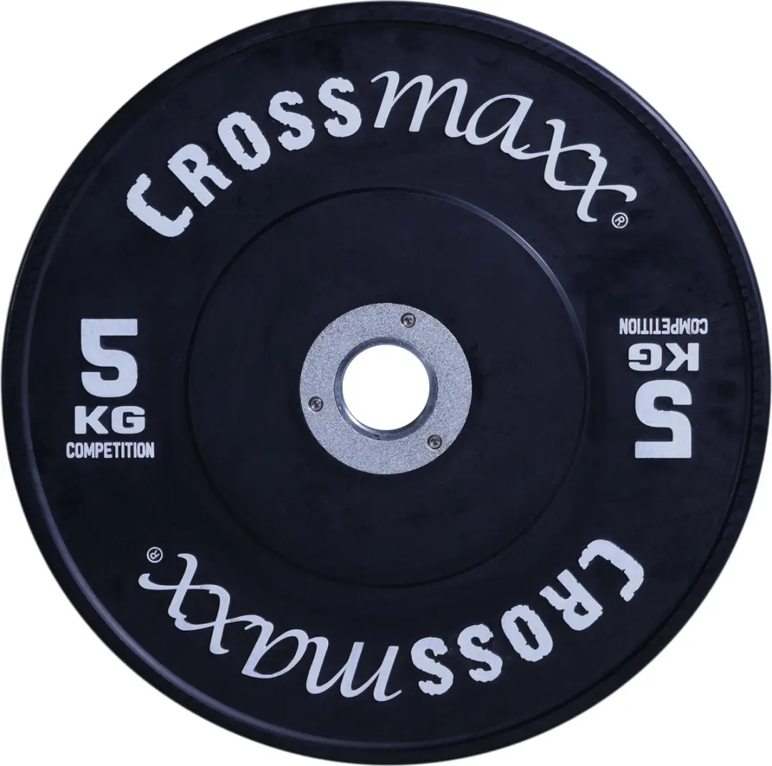 LifeMaxx Crossmaxx Competition Bumper Plate 50mm - 5 kg - Zwart