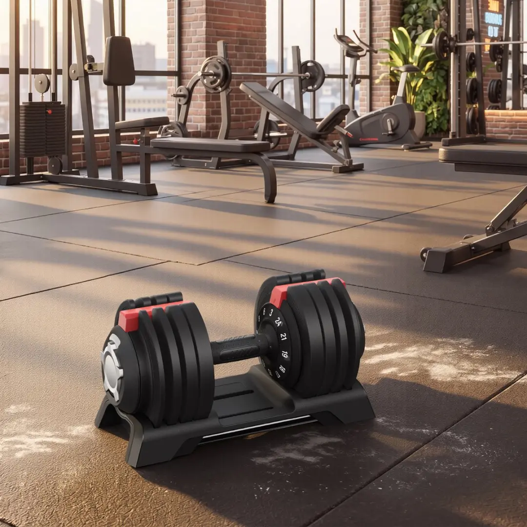 Songmics Verstelbare Dumbbell Set 3-24kg - 2 Stuks - Zwart