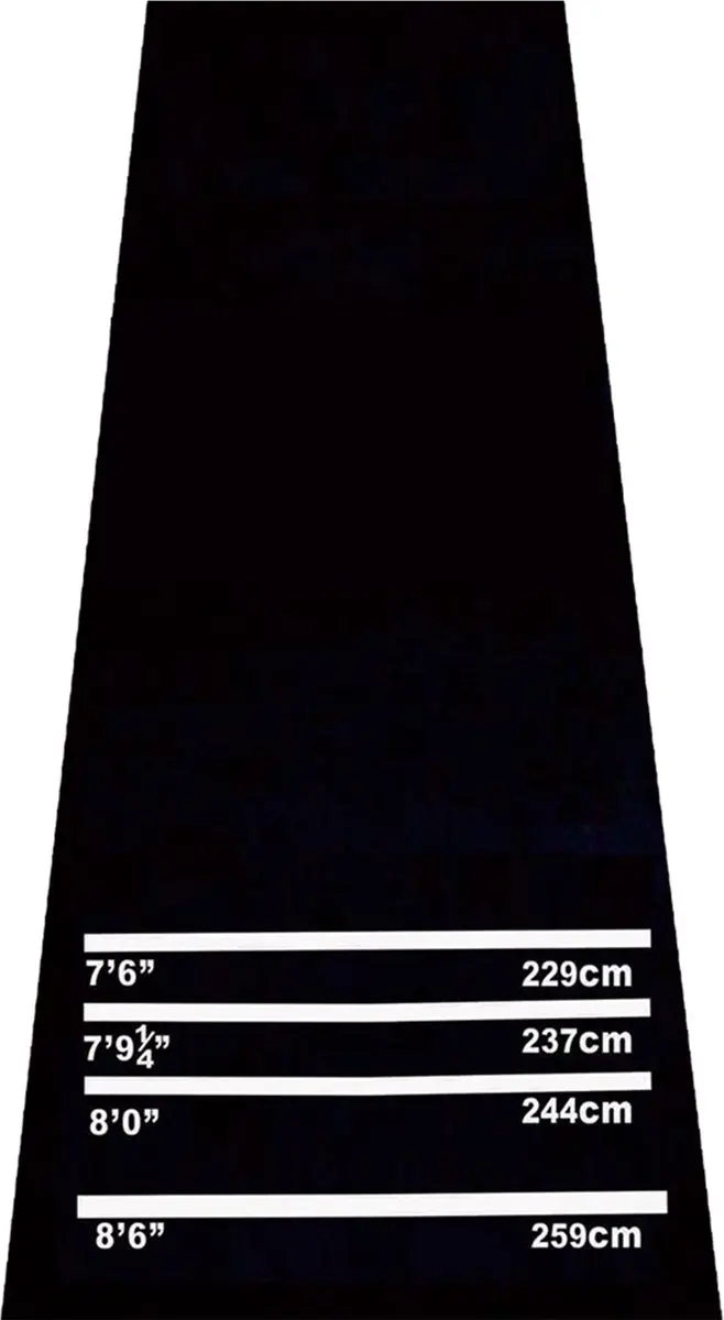 Homcom Dartmat Zwart 300x61cm