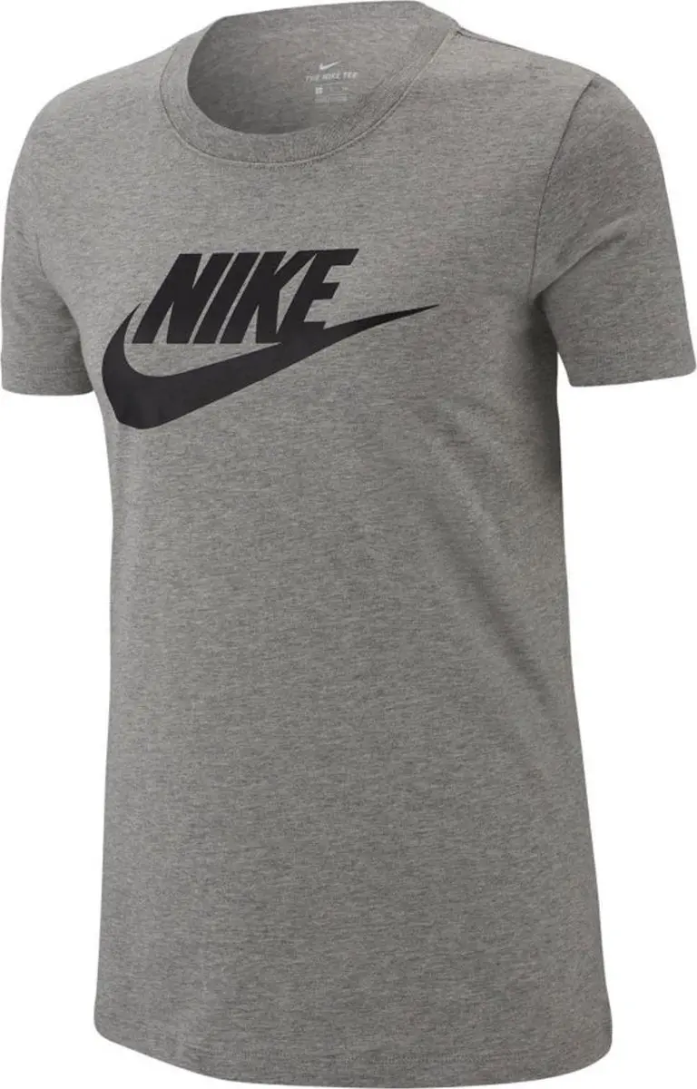 Nike Sportswear Essential Icon Futura Dames T-shirt XS - Grijs