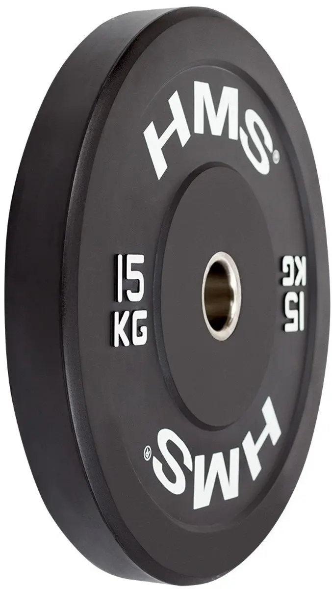 HMS Olympische Halterschijf 15 kg - Zwart