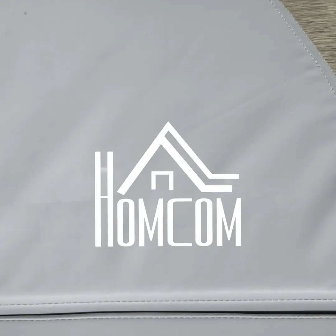 Homcom Paaldansmat Kunststof Ø150cm - Lichtgrijs
