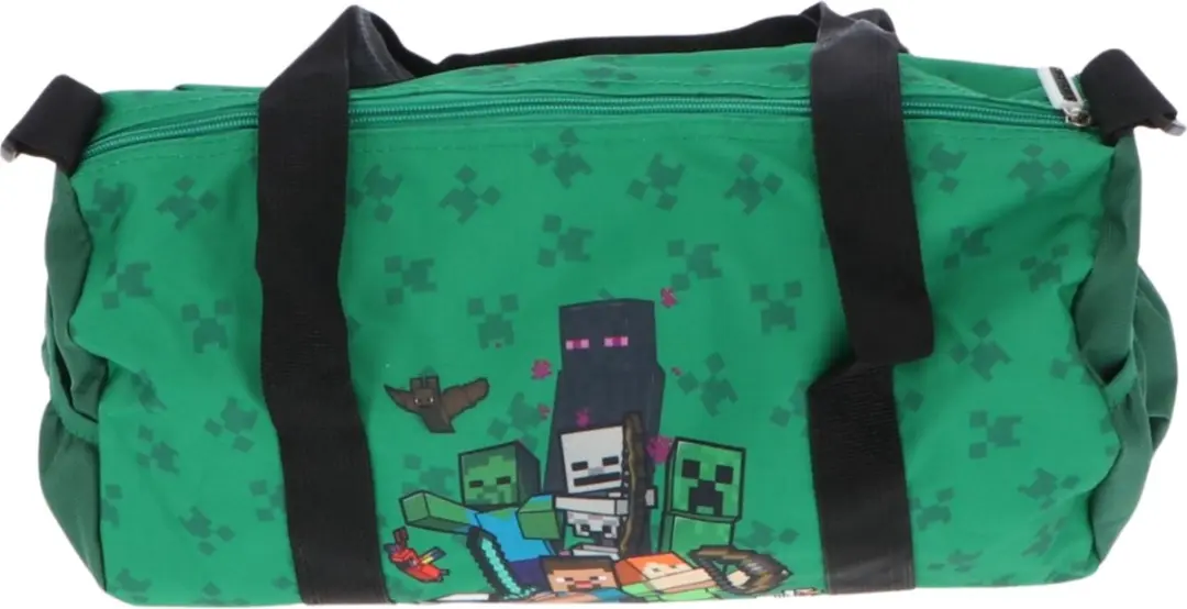 Minecraft Sporttas - 38x22x18cm Groen