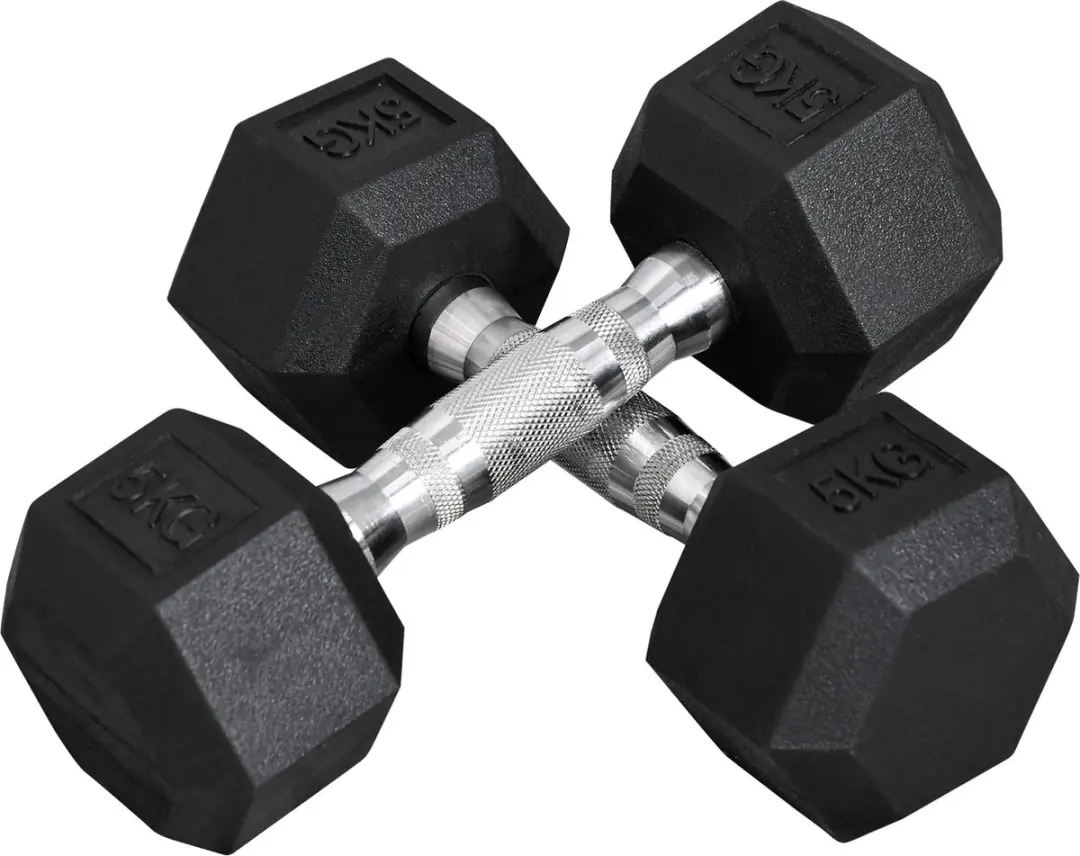 Homcom Set van 2 Halters 6-hoekig - Zwart/Zilver