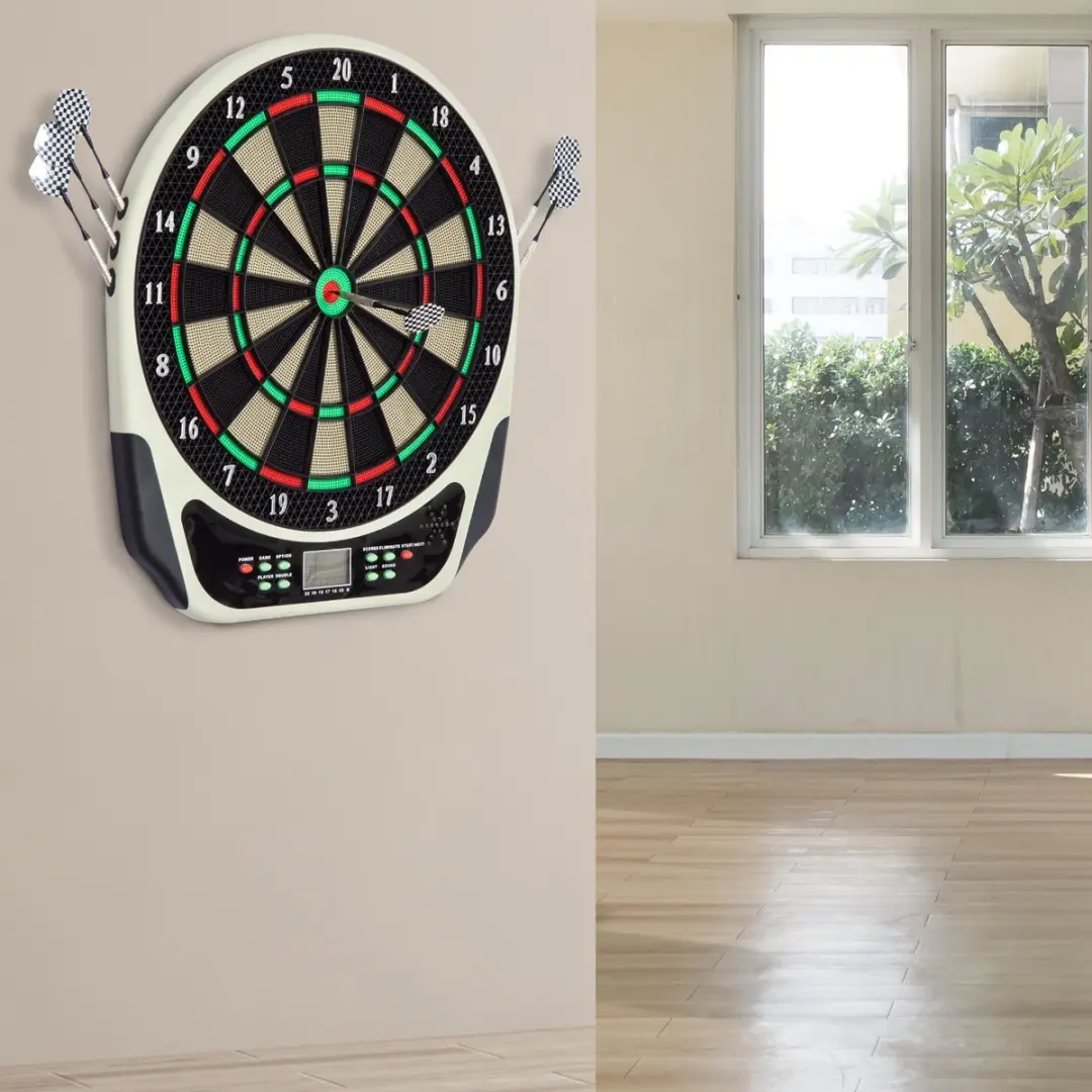 Homcom Elektronisch Dartbord 50cm - 6 Darts - 8 Spelers