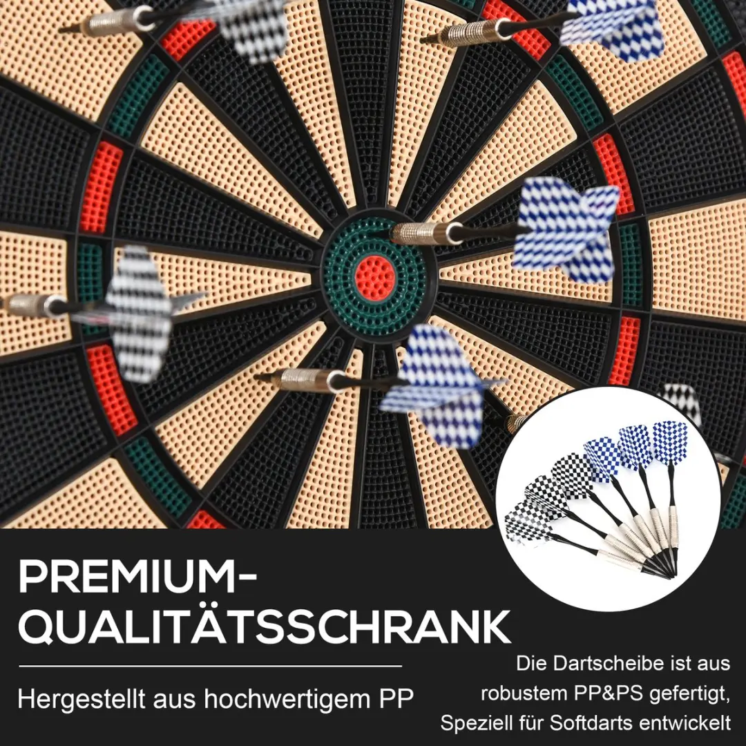 Homcom Elektronisch Dartbord 50cm - 6 Darts - 8 Spelers
