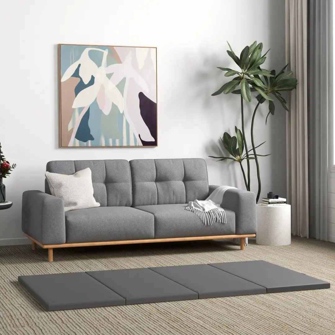 Homcom Gymnastiekmat 240x120x5cm - Grijs - afbeelding 6 van 6