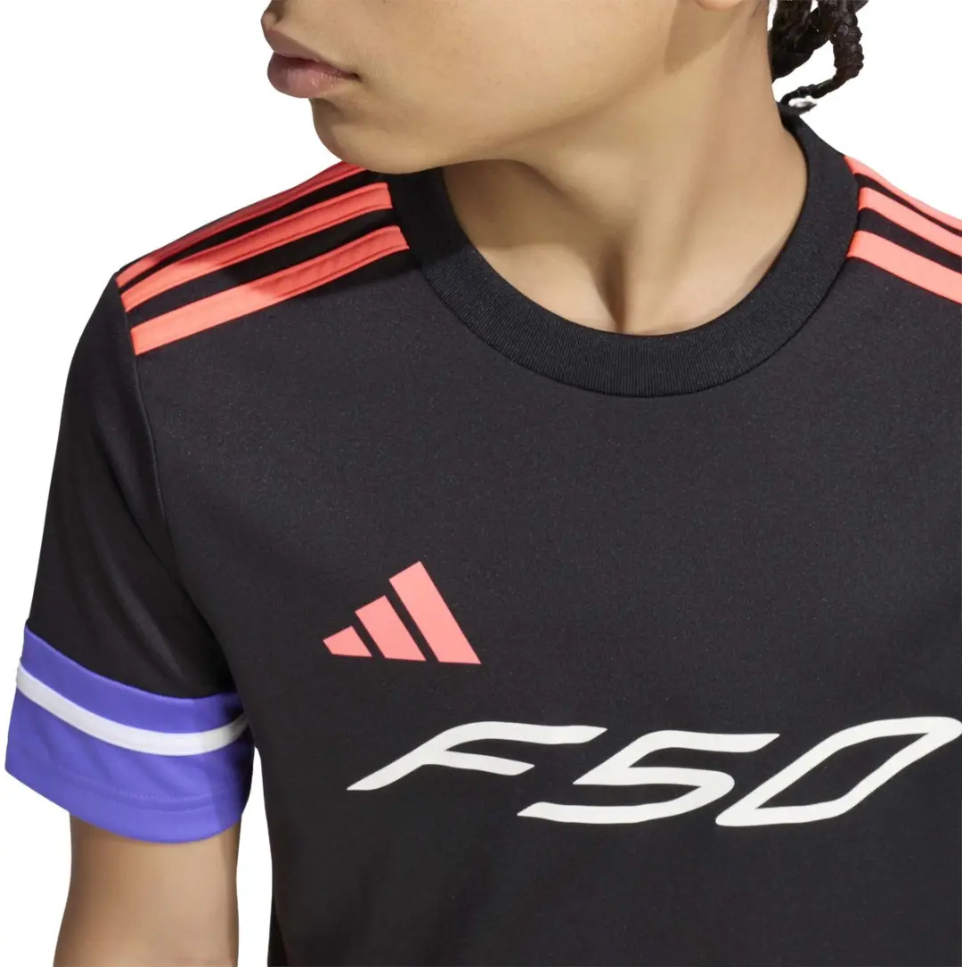 adidas F50 JSY Y T-shirt Voetbal Trainen - 164 - Zwart - afbeelding 6 van 6