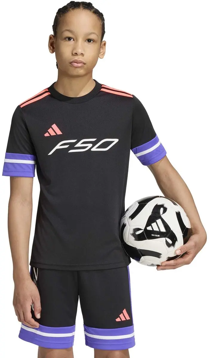 adidas F50 JSY Y T-shirt Voetbal Trainen - 164 - Zwart