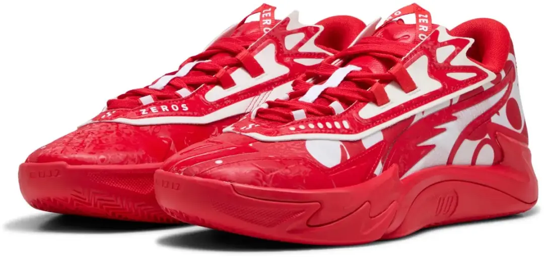 PUMA Scoot Zeros II Basketbalschoenen - 47 - Rood/Wit