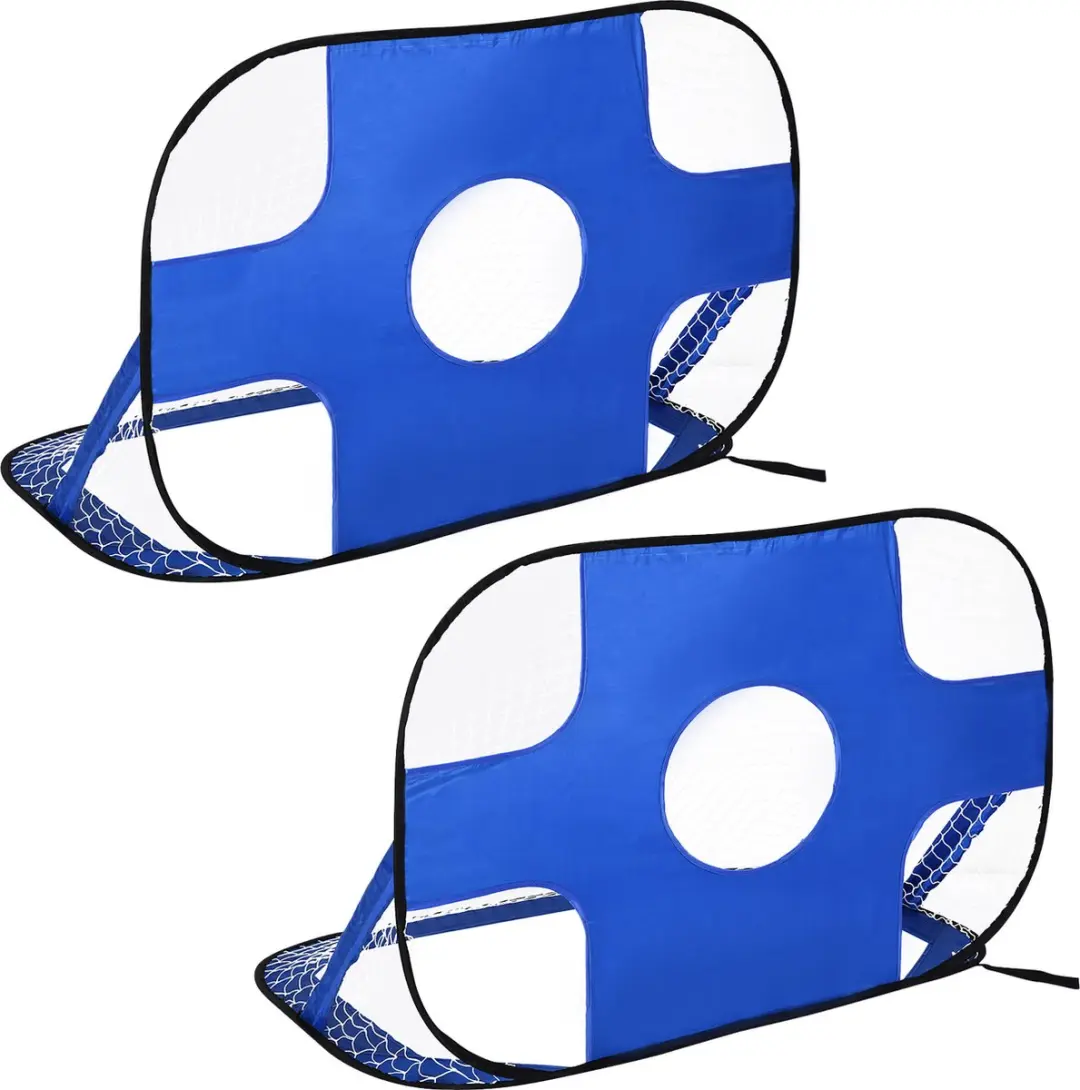 Homcom Voetbaldoelen Pop-up Set 2 Stuks