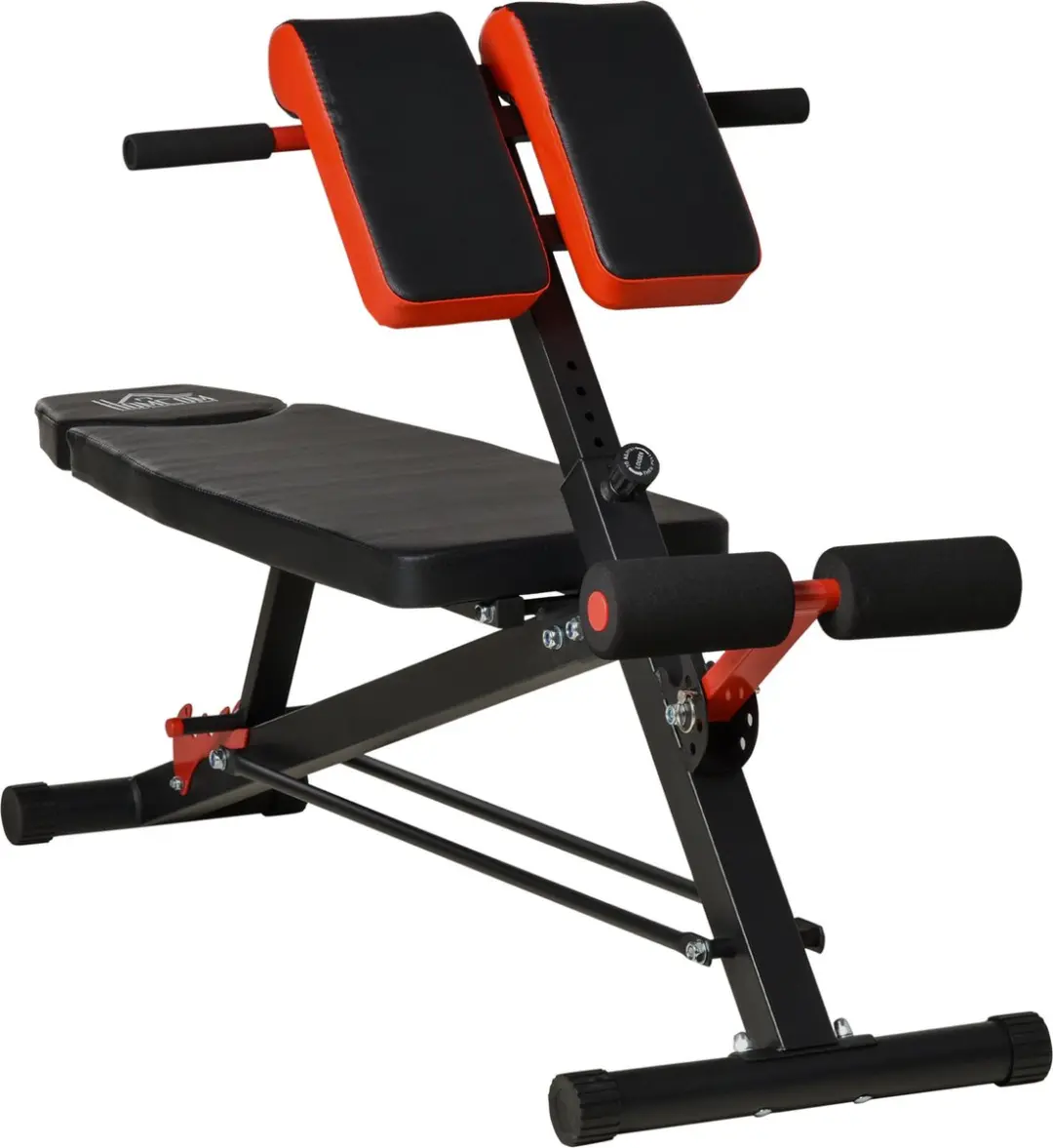 Homcom Halterbank A91-075 - Verstelbaar - Zwart/Rood