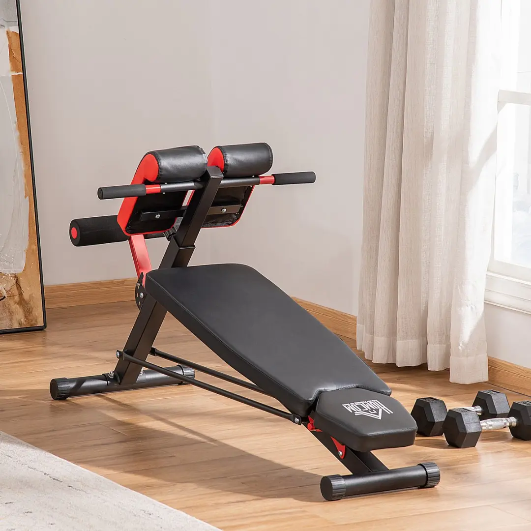 Homcom Halterbank A91-075 - Verstelbaar - Zwart/Rood