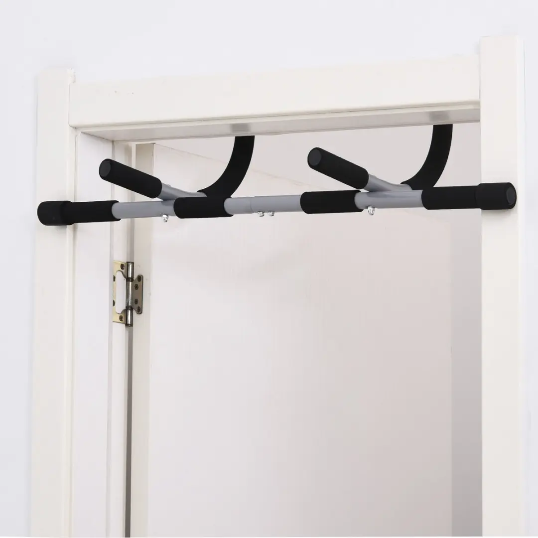 Homcom Optrekstang Staal - 92x40x17cm Zwart