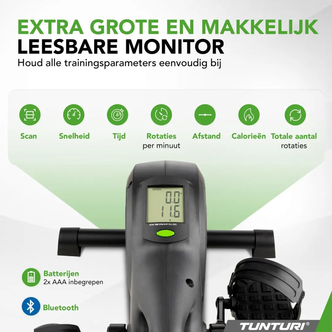 Tunturi Cardio Fit M40 Stoelfiets - 8 Weerstanden - Zwart - afbeelding 6 van 6