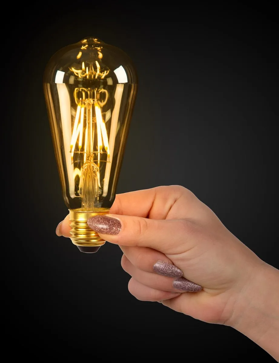 Lucide ST64 LED E27 5W 2700K - Amber