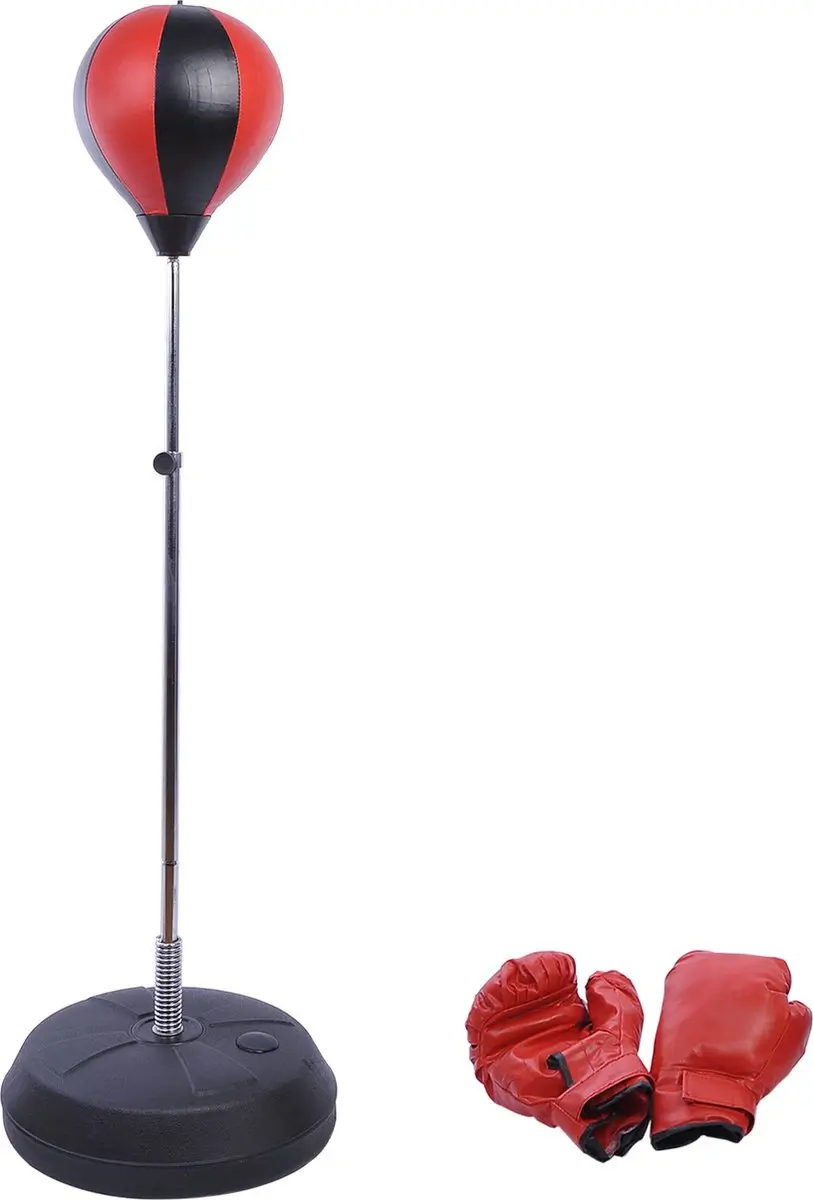 Homcom Bokstrainingset - Staand - Zwart/Rood