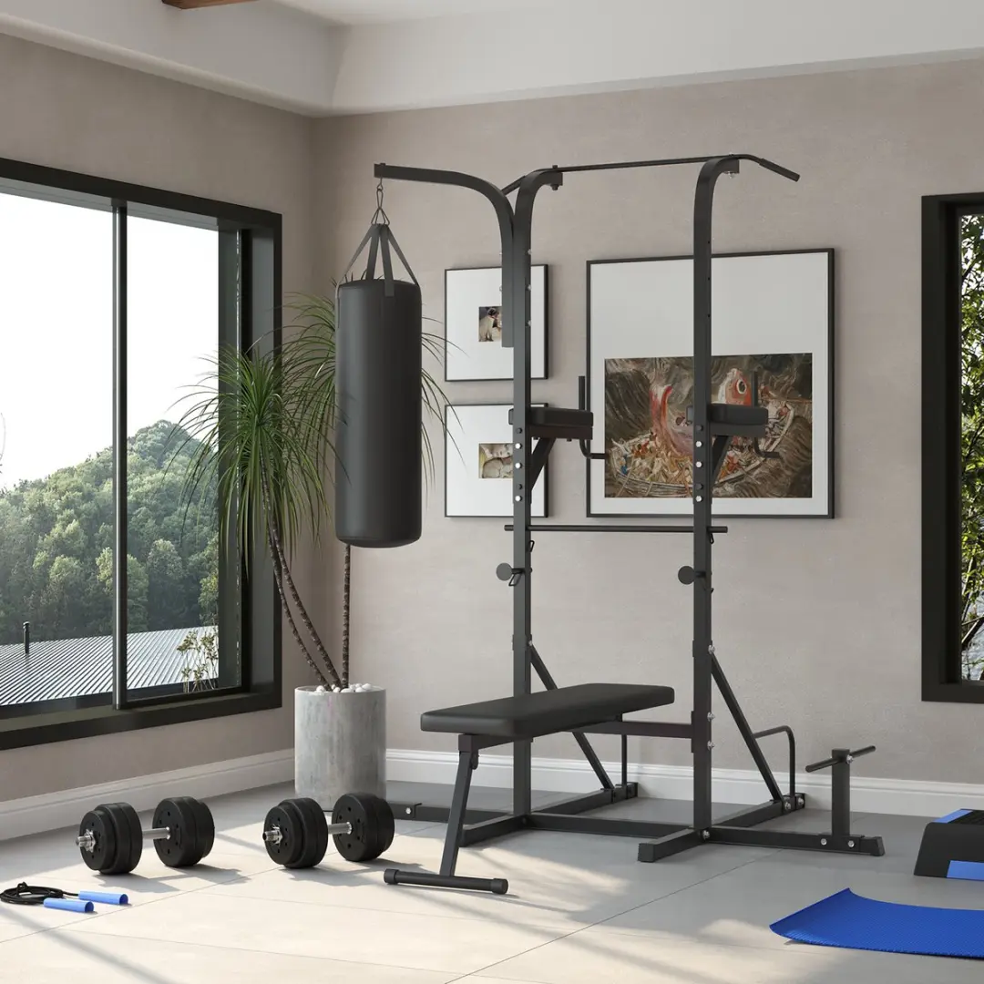Homcom Dumbbellset 20 Stuks - 2,5 kg/1,5 kg/2 kg - Zwart