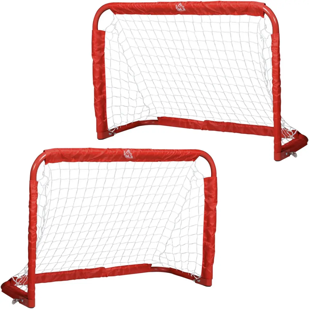 Homcom Opvouwbare Voetbaldoelen Set 2 Stuks