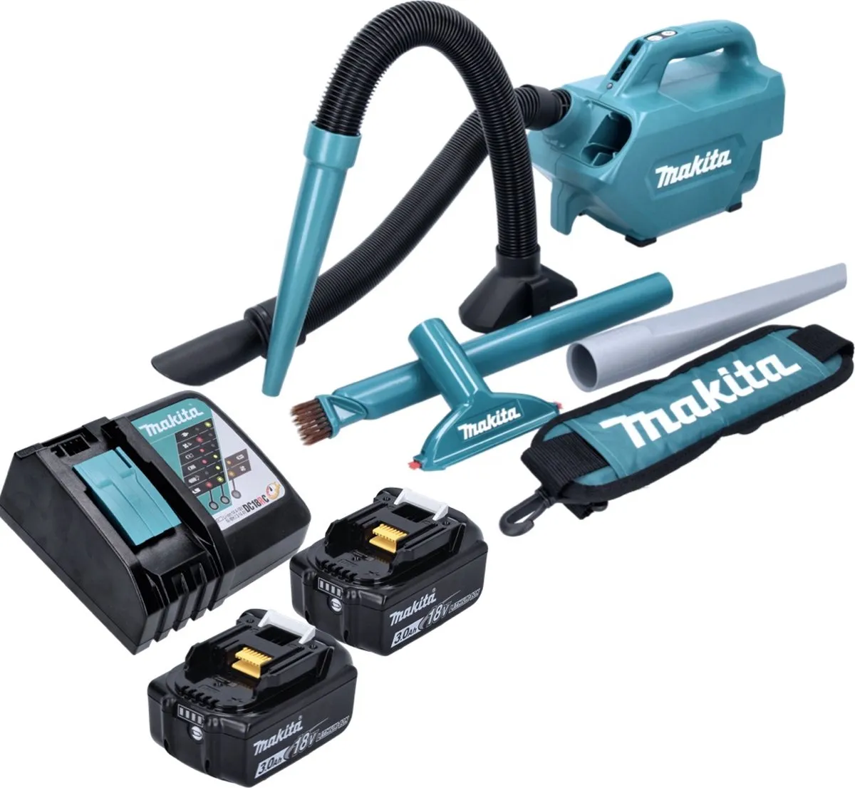 Makita DCL184RF Stofzuiger 18V - 54 mbar - 0,5L - Groen