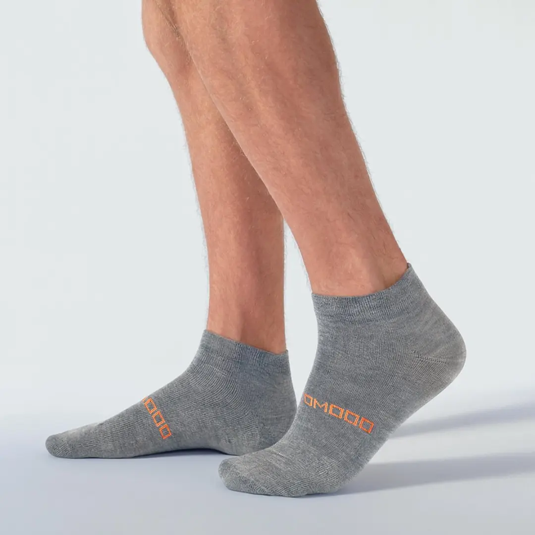 Comodo Merinowol Hardloopsokken - 2 Paar - Grijs