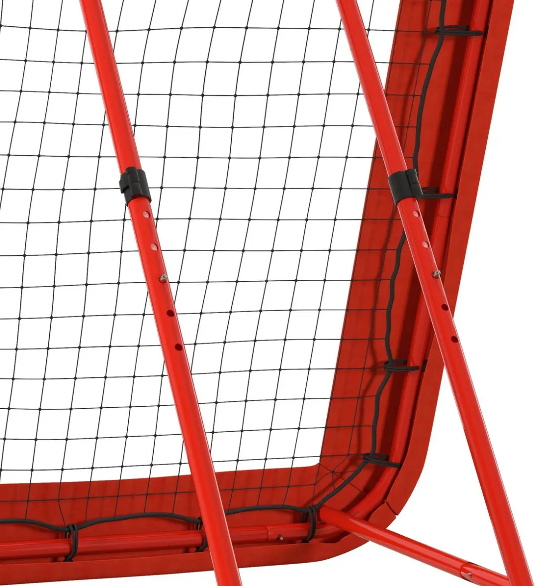 Homcom Voetbal Rebounder - 128x118x120cm - Rood