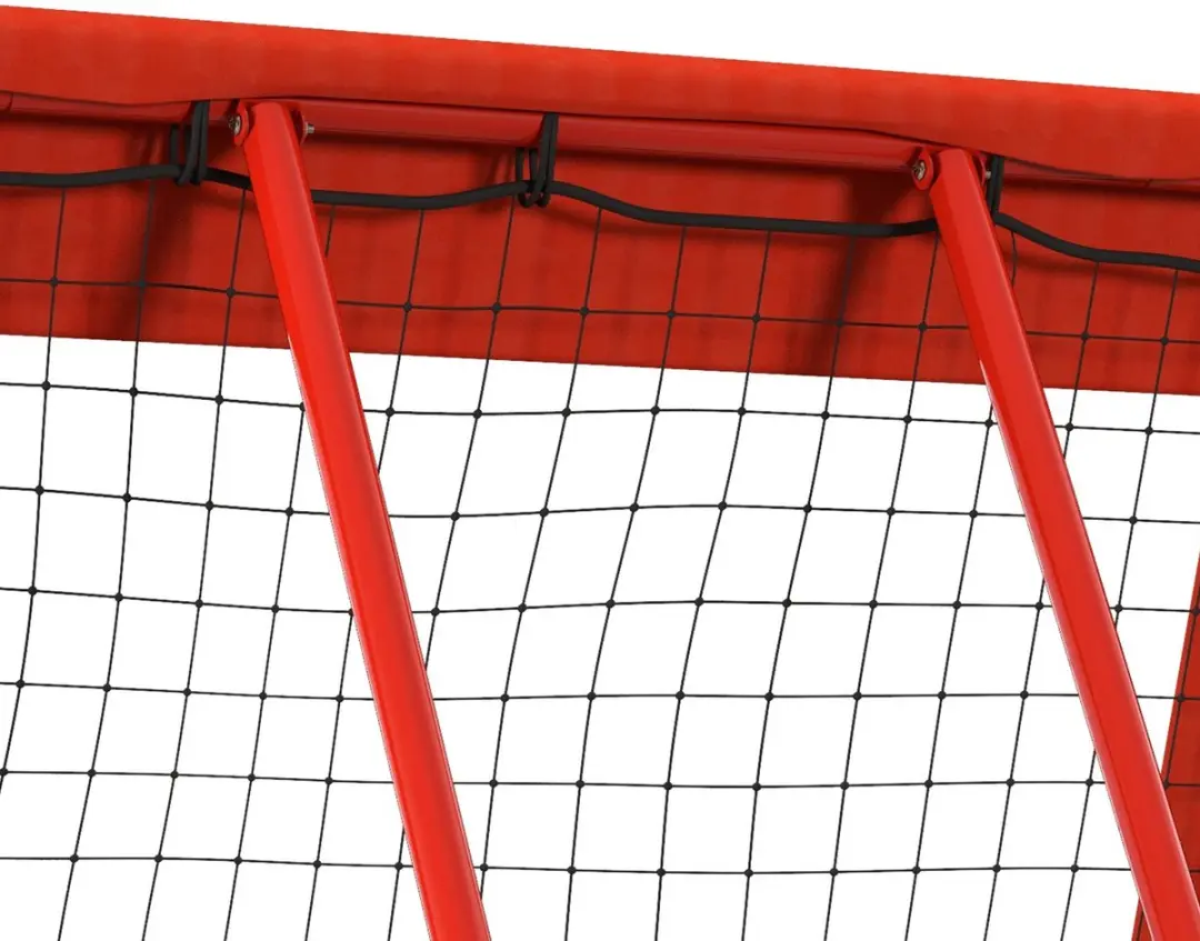Homcom Voetbal Rebounder - 128x118x120cm - Rood