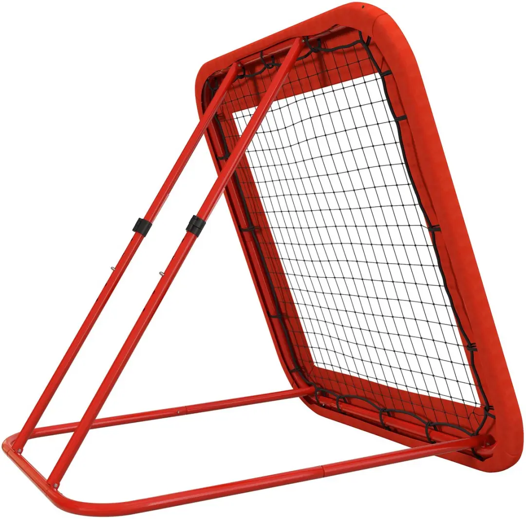 Homcom Voetbal Rebounder - 128x118x120cm - Rood
