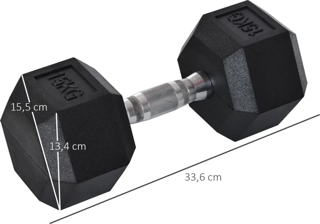Homcom Halter 15kg A91-021V01 - Zwart/Zilver