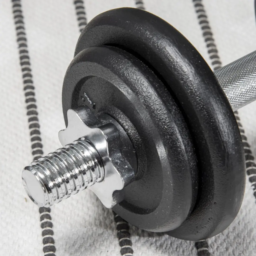Homcom Hantelset 10 kg - 8 Stuks - Zwart