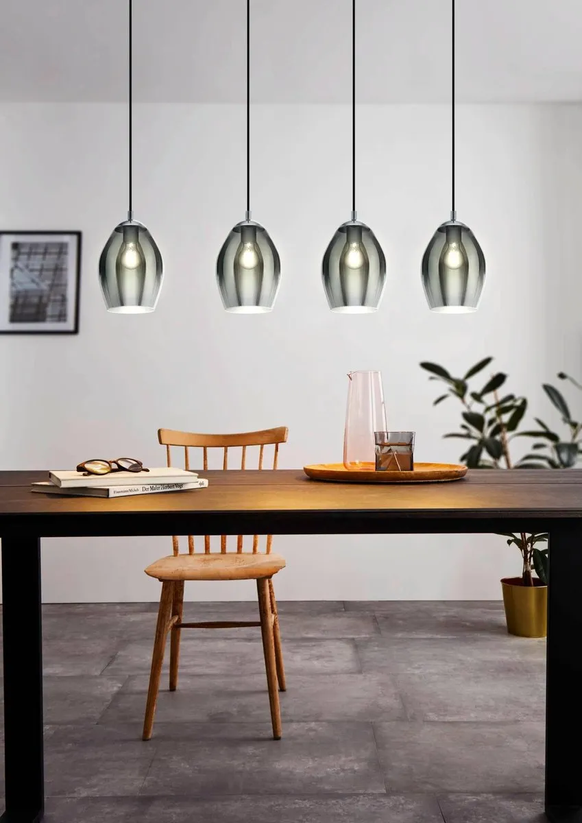 Eglo Estanys Hanglamp E27 113cm - Grijs/Zwart - afbeelding 6 van 6