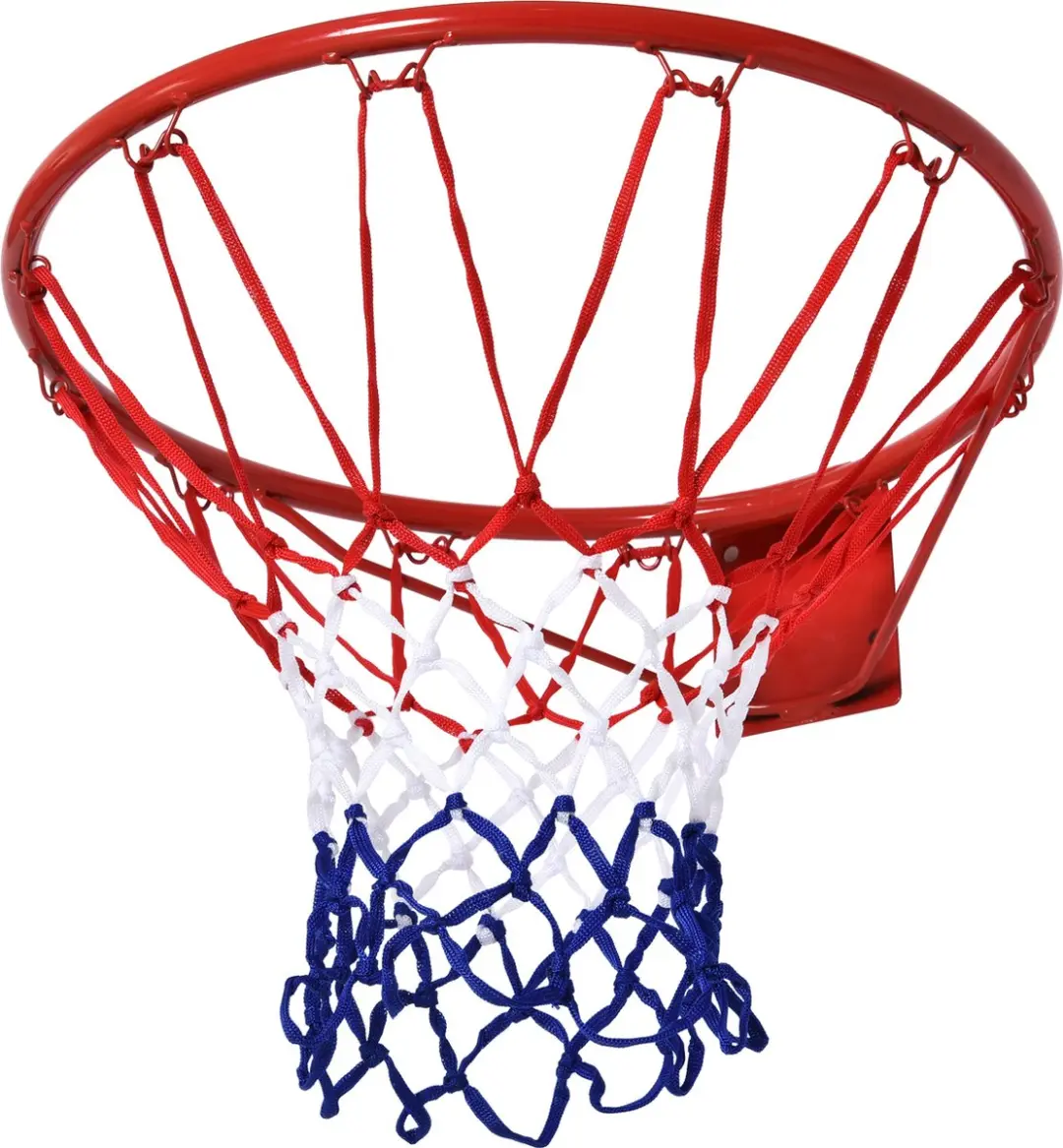 Homcom Basketbalring 46cm Wandmontage - Rood/Blauw/Wit