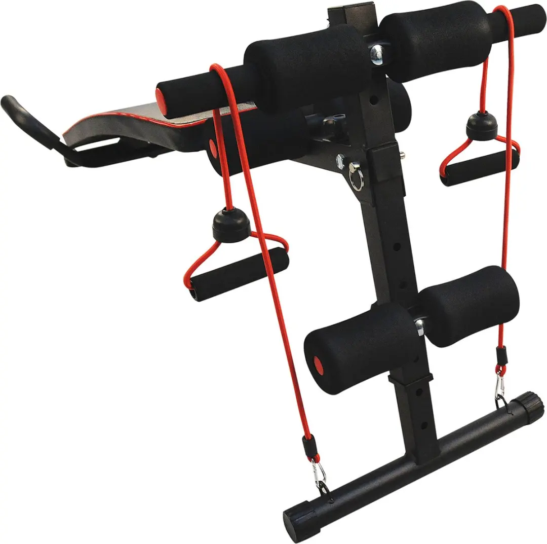 Homcom Sit-Up Buiktrainer - Hoogte verstelbaar - Zwart/Rood