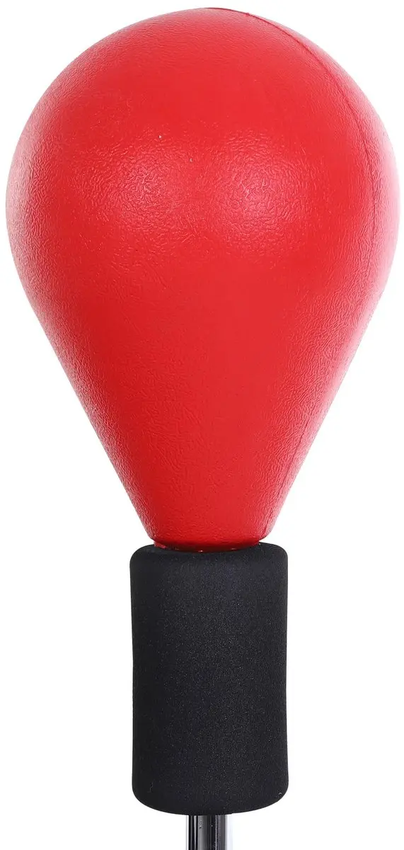 Homcom Punchingballset Staand - Ø48cm H136-154cm - Kunstleder Rood