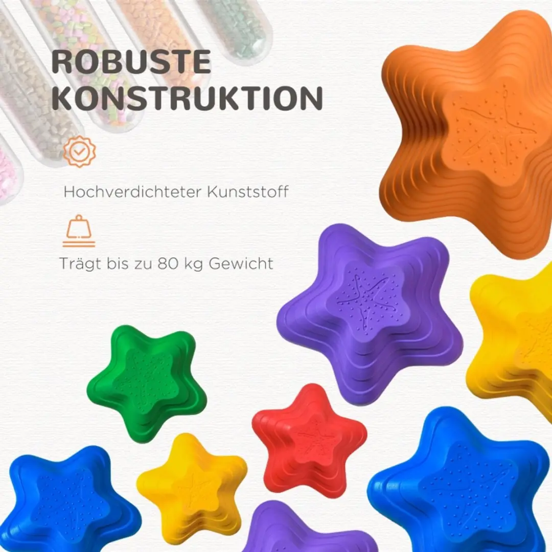 Outsunny Stapstenen Kinder - Meerkleurig