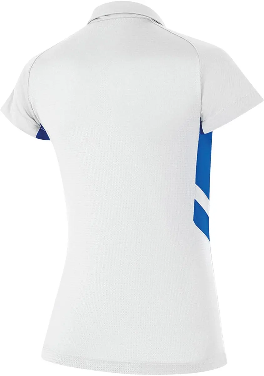 Nike Team Polo Dames XS - Wit/Blauw