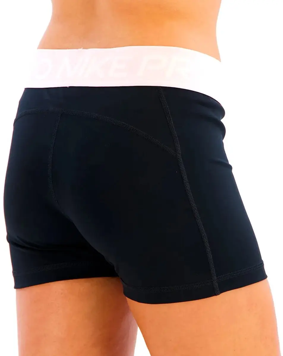 Nike Pro Korte Leggings L - Black/Pink Foam/White