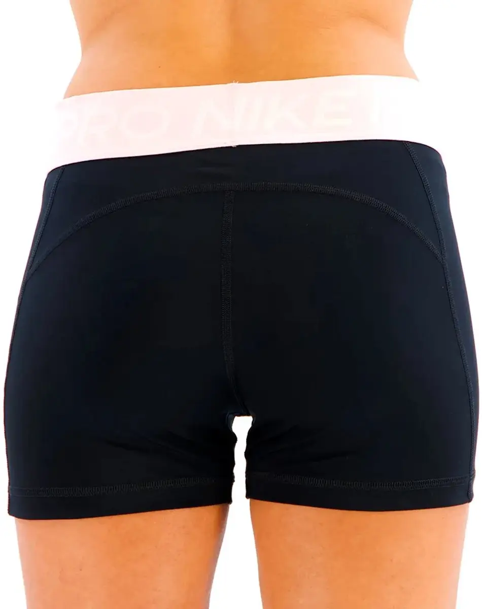 Nike Pro Korte Leggings L - Black/Pink Foam/White
