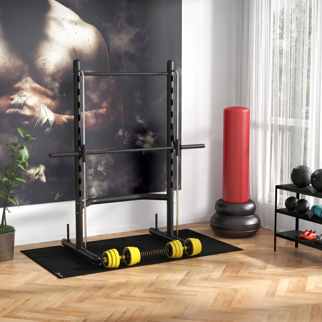 Homcom Halterset 3-in-1 A91-088V01 - 25 kg - Geel/Zwart