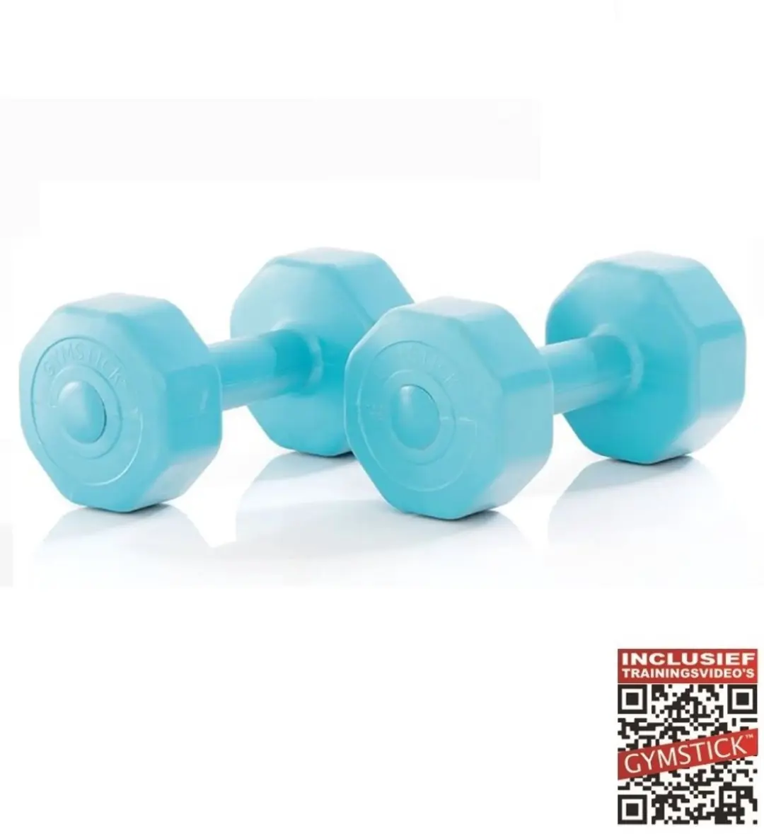 Gymstick Active Vinyl Dumbbell Set 2x5kg