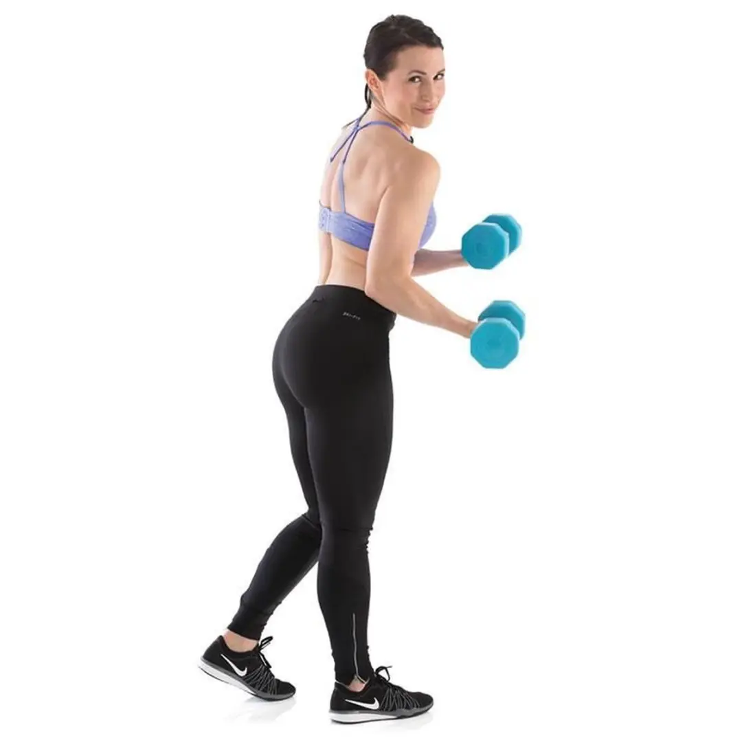 Gymstick Active Vinyl Dumbbell Set 2x5kg - Blauw