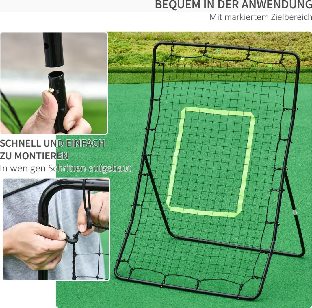 Homcom Rebounder 75x126cm - Zwart