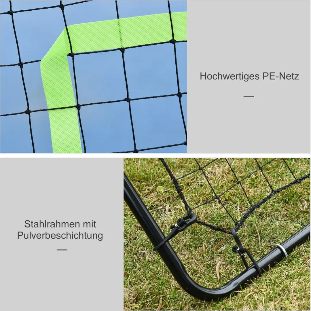 Homcom Rebounder 75x126cm - Zwart