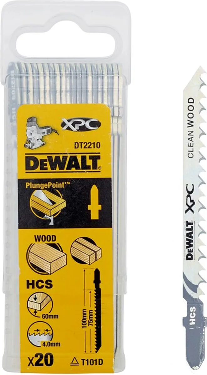 DeWalt DT2210-QZ Decoupeerzaagblad Hout
