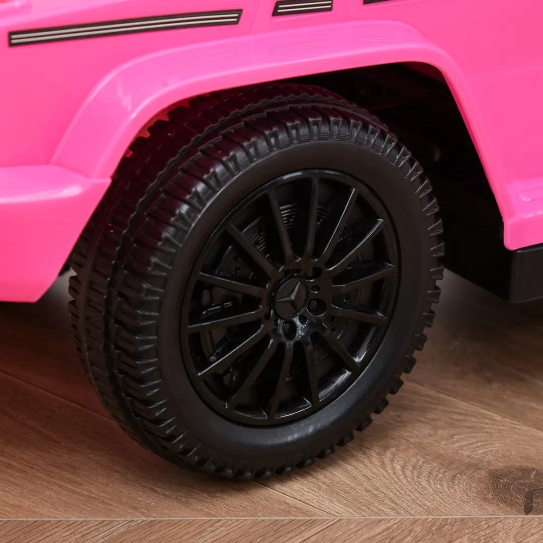 Homcom Rijauto met Schuifmechanisme 85,5x40,5x95cm - Roze/Zwart