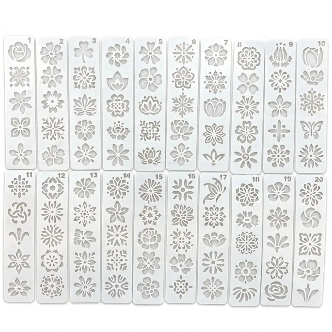 NuveX Bloemen Make-up Sjablonen Set
